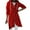 Red, variant on Hoodies for Women Zpanxa Women's Solid Color Zip up Hoodie, Long Irregular Hem Long Coat, Plus Size Winter Warm Sweatshirts Jackets Hoodies Outerwear with Pockets Gray 3XL