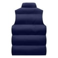 thumbnail image 3 of Toimothcn Mens Puffer Vest Winter New Lightweight Down Vest Solid Color Warm Thickened Windproof Sports Sleeveless Winter Jackets Comfy Outwear, 3 of 3