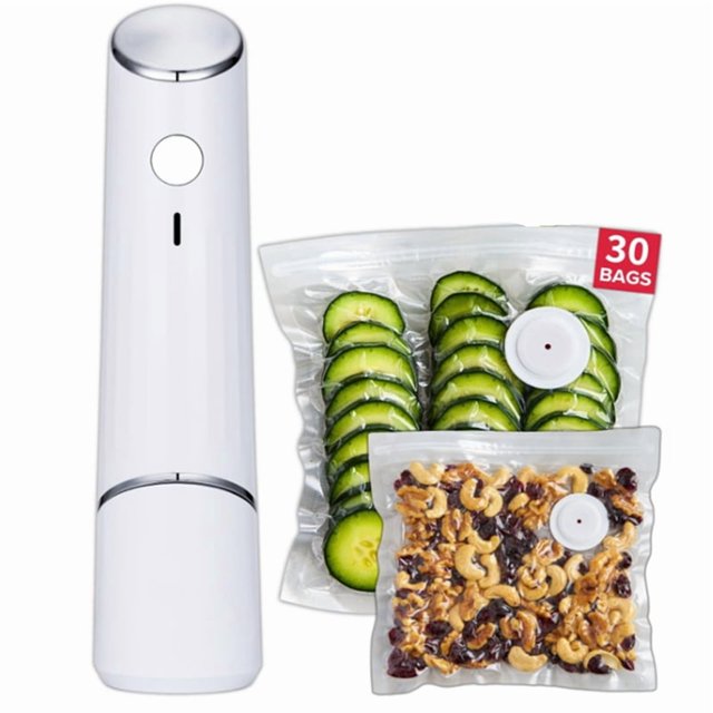 1 Ensemble Scelleuse sous Vide Compacte pour Aliments, Puissante Machine de Mise sous Vide Portative, Scelleuse de Repas, Scelleuse Alimentaire Portable