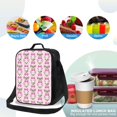 thumbnail image 4 of Zufioo Cute puppy Insulated Lunch Bag,600D Polyester Oxford Fabric, Leakproof & Reusable Lunch Tote, Adjustable Shoulder Strap,Food Freshness Keeper with Utensils, 4 of 7