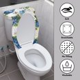 thumbnail image 4 of HELLHERO Butterfly Hydrangea Toilet Seat Lid Cover Set of 2 Piece Soft Toilet Seat Covers Set Non-Slip Household, 4 of 8