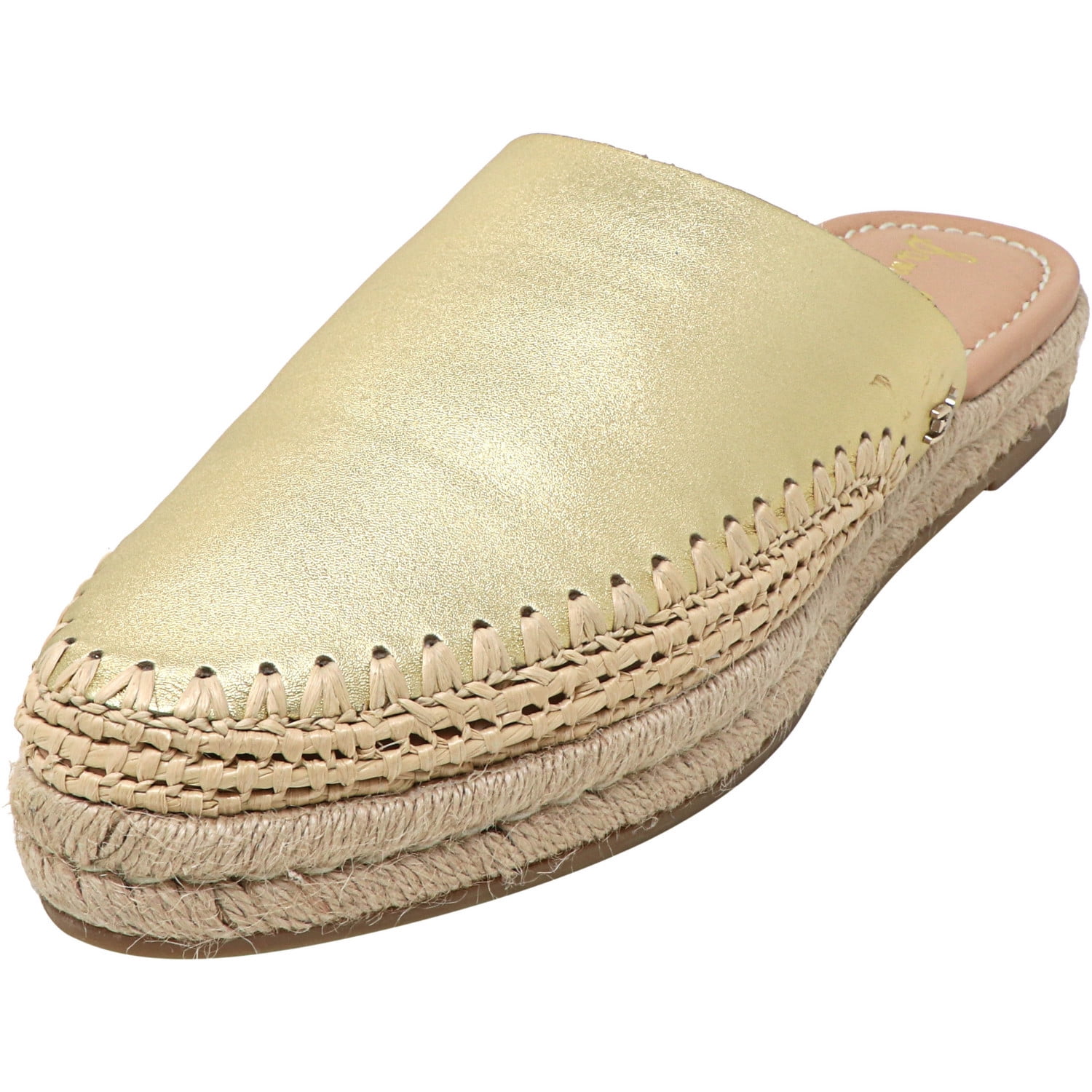 Sam Edelman - Sam Edelman Women's Austin Leather Gold Mules - 7.5M - Walmart.com - Walmart.com