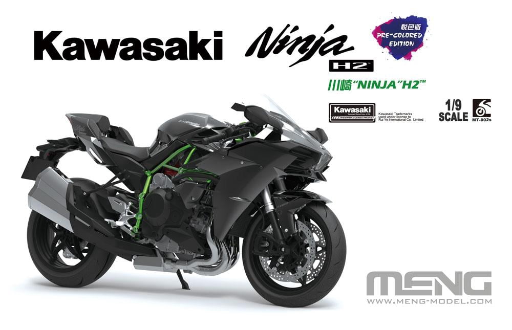 MENG MODEL MT-002S 1/9 SCALE KAWASAKI NINJA H2 2020 NEW