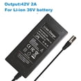 thumbnail image 2 of 42V 2A Electric Bike Battery Charger for 36V Lithium Battery Quick Charger with Male 3-Pin XLR Connector, 2 of 10