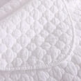 thumbnail image 6 of 3 Piece 100% White Cotton Quilt Set Lightweight Bedspread Set B34, 6 of 10