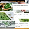 thumbnail image 6 of Plant Covers Freeze Protection, 5 ft x 30 ft 1.0 oz/yd² Floating Row Cover, Frost Cloth Reusable Blankets for Outdoor Plants, Winter Garden Fabric for Cold Weather Snow Sun Pest Vegetables, 6 of 11