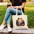 thumbnail image 3 of Happy Halloween Vampire Corgi BOO with Pumpkins Fun and Spooky Canvas Tote Bag Welsh Corgi Dog Lover Gifts Idea Reusable Shopping Grocery Bag - 00018, 3 of 5