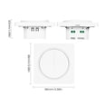 thumbnail image 3 of Interrupteur Lumineux Intelligent Zigbee Compatible avec Alexa Google Home avec Télécommande, Fil Neutre Unipolaire Requis, Norme Européenne Tuya, Contrôle Continu, Dimmer Switch avec Mode Scène et Minuterie, 3 of 8