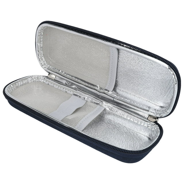 Refroidisseur d'Insuline Simple Portable multi-Couches Design à Fermeture Éclair Stylo à Insuline Fournitures pour Diabète Sac de Réfrigérateur de Voyage