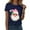 Navy, variant on larppty Christmas Shirts Women Santa T-Shirts Xmas Graphic Tee Holiday Tops (Orange, XXL)