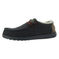 thumbnail image 5 of Hey Dude Men's Wally Shell Black Fleece Casual Shoes 40466-001, 5 of 5
