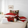 thumbnail image 6 of jejeloiu Christmas Theme Bedding Comforter Set 7 Pieces,Merry Xmas Full Bedding Set,Happy Holiday Fitted Sheet Flat Sheet,Ultra Soft Home Decor Reversible, 6 of 8