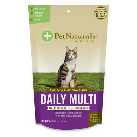 Pet Naturals of Vermont Daily Multi for Cats, Daily Multivitamin Formula, 30-Bite Sized