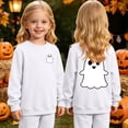 thumbnail image 2 of NIEWTR Halloween Shirt for Toddler Boy Girl Pumpkin Ghost Face Crewneck Short Sleeve Tshirt for Kid Halloween Clothes Top(11-12 Years), 2 of 9