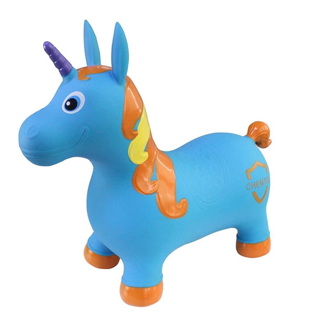 Juguetes inflables para niños, caballo inflable para bebés, unicornio, montaje de PVC, engrosamiento, montar al aire libre, juguetes para niños y niñas, regalo de cumpleaños para bebés