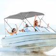 thumbnail image 2 of Gymax Bimini Bateau à 4 Arcs avec Sangles de Rangement, 2 of 9