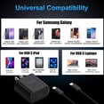 thumbnail image 4 of S26 Super Fast Charger USB C, 60W Type C Charger Fast Charging Android Phone Charger Block with 6FT USB C Chargers Fast Charging Cable Cord for Samsung Galaxy S26 Ultra/S26+/S26/S25Ultra/S25/S24/S23, 4 of 6