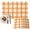Yellow, variant on Burnt Orange Plaid Placemats Set of 2, Gingham Check Minimalist Grid Farmhouse Washable Wipeable Table Mats for Dining Tables, Indoor Outdoor Kitchen Place Mats for Holiday Party Table Decor