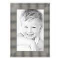 thumbnail image 2 of ArtToFrames 17" x 26" Platinum Ridge Brushed Slvr Picture Frame, 17x26 inch Silver Wood Poster Frame (WOM-5249),  Pack, 2 of 6