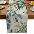thumbnail image 2 of Burlap Table Runner 36 Inches Long,Summer Tropical Leaves Watercolor Non-Slip Kitchen Table Runners for Dining Room Everyday Use Party Table Decorations Green Foliage, 2 of 9
