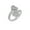 14k White Gold Plated 925 Sterling Silver, variant on Bypass Heart Ring for Women 1.08 ct Round & Baguette Moissanite 14k Rose Gold Plated 925 Sterling Silver Size 9 (Color D, VVS1)