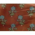 thumbnail image 4 of oneOone Georgette Viscose Fabric Leaves & Floral Block Print Fabric BTY 42 Inch Wide, 4 of 4