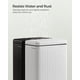 thumbnail image 4 of Bote de basura SONGMICS de acero inoxidable de 10 litros con tapa para baño, 4 of 7