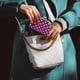 thumbnail image 5 of Mini monedero de lona con lunares, monedero estilo retro étnico para mujer, bolso pequeño tipo: estilo 2;, 5 of 5