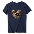 thumbnail image 5 of kttectoa Basic Casual Tunic Tops for Women Womens Clothes Leopard Print Blouse Tops Crewneck Short Sleeve Tee Tops for Ladies Active Shopping, 5 of 5