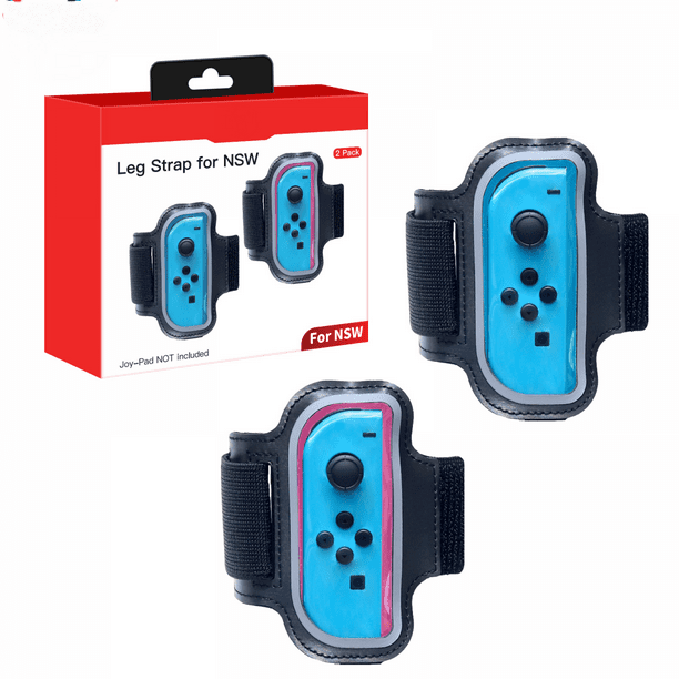 MENEEA [2 Pack]Leg Strap for Nintendo Switch Sports & Ring Fit  Adventure,Game Accessories for Nintendo Switch Joy-Cons,Adjustable Elastic  Strap for