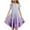 Purple, variant on Pounoo New Girls Dresses 10-12 Loose Gradation Short Sleeve Casual Dresses Round Neck Knee Length Dress With Pocket Breathable Dresses For Kids Girls