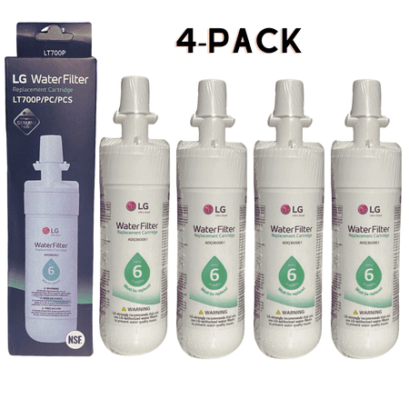 

4 Pack 700 Replacement Refrigerator Water Filter 6 months