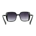 thumbnail image 4 of Womens 1990s Fashion Butterfly Chic Oversize Sunglasses Black Smoke, 4 of 4