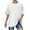 White, variant on Htigea Womens Short Sleeve Tops Summer T Shirts Round Neck Causal Fashion Basic Tee Navy,2XL