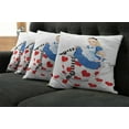 thumbnail image 2 of Ambesonne Colorful Throw Pillow Cover 4 Pack, Alice with Cup, 20", Multicolor, 2 of 6