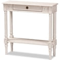 thumbnail image 1 of Allora Contemporary 32" Console Table in Whitewashed Finish, 1 of 12