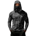 thumbnail image 2 of Sun Protection Shirts for Men UPF 50+ Sun Protection Hoodie Camo Long Sleeve Lightweight Fishing Shirt with Neck Gaiter, 2 of 6