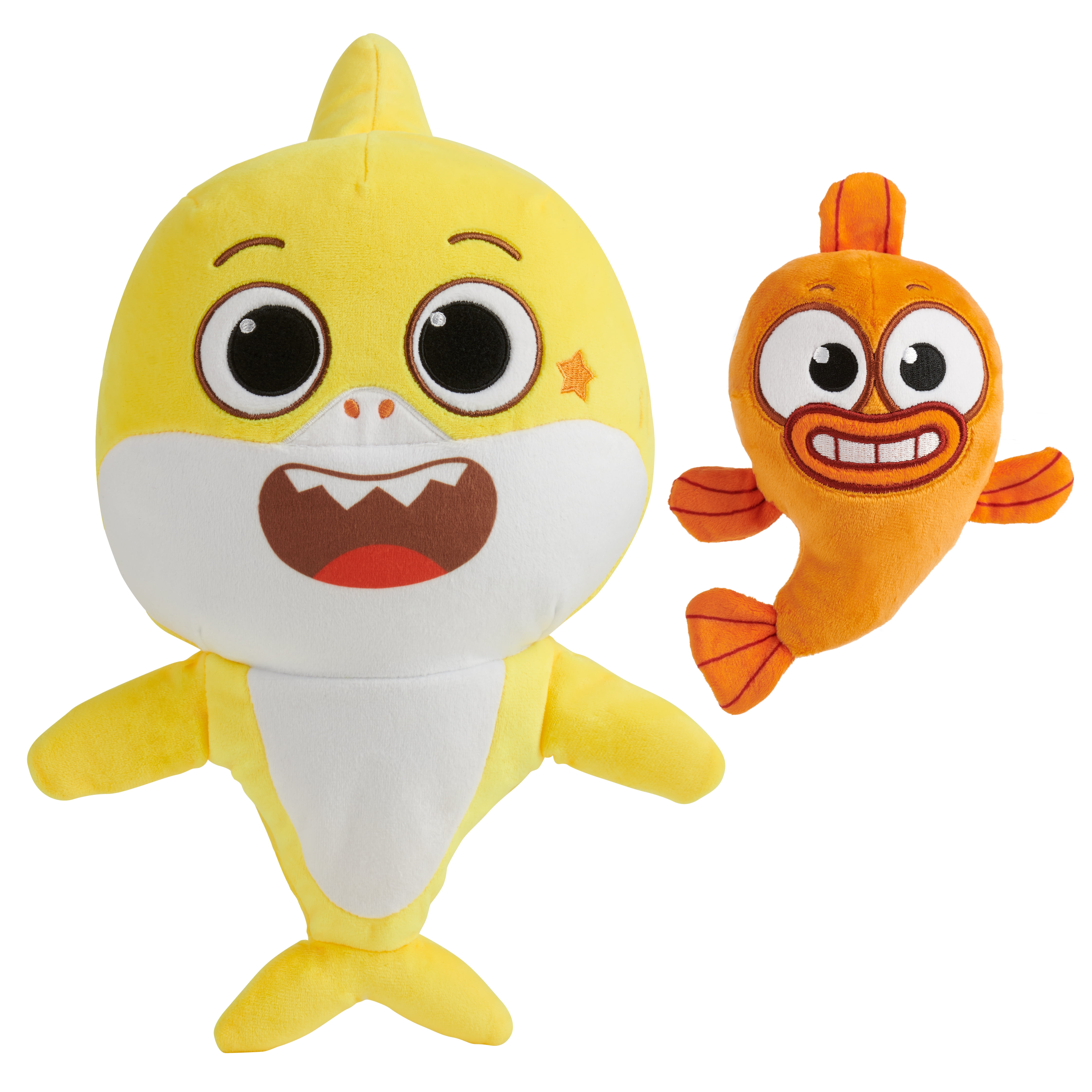 New PINKFONG Baby Shark Singing Plush English Yellow Doll WoWwee IN HAND 