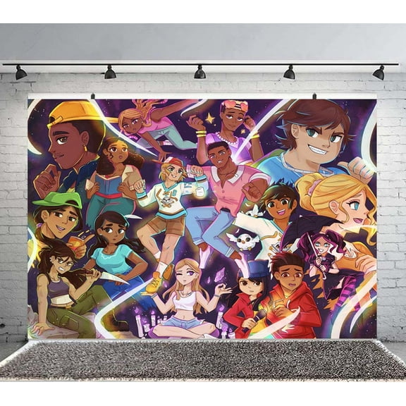Total Drama Island Backdrop Banner Party Supplies Poster Movie Theme Background for Photography Kids Birthday Decorations