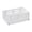 White, variant on HOARBOEG Pink Collapsible Stackable Storage Basket, Desktop Kitchen Pantry Organizing Bin, Folding Plastic Mesh Crate for Refrigerator Coffee Corner, Small Portable Carry Tote