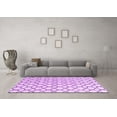 thumbnail image 3 of Ahgly Company Indoor Square Solid Purple Modern Area Rugs, 3' Square, 3 of 4
