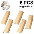 thumbnail image 1 of Paquete de 5 manijas de cajón de muebles de estilo moderno con borde de dedo manijas de cajón de cocina de gabinete oculto perillas, 1 of 8