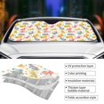 thumbnail image 4 of Kdxio Boho Bunny Print Front Windshield Sun Shade,Folding Auto Sunshade for Car Truck SUV-, 4 of 7