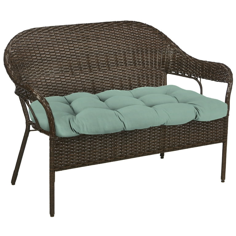 Better homes and gardens spa tufted wicker settee cushion sale