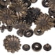 thumbnail image 1 of 10 Sets Aleación de zinc Retro Daisy Shape Botón a presión Traje Bolsa Hebilla Accesorios Broche Botón Artesanía con base Accesorios (Bronce), 1 of 7