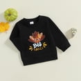 thumbnail image 3 of BemeyourBBs Toddler Thanksgiving Outfit Baby Girl Turkey Sweatshirt Long Sleeve Pullover Top Fall Clothes Sibling Matching Outfit, 3 of 7