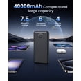 thumbnail image 4 of morfec 40000mAh Power Bank 22.5W Fast Charging, Portable Charger for LED Indicator, Travel Essential Battery Pack for iPhone Samsung, Camping, 4 of 7