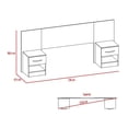 thumbnail image 4 of Cabecera Excelsior Havana King Size Chocolate con 2 Burós Laterales Integrados, Cajón y Repisa Inferior de MDF, 4 of 4