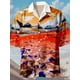 thumbnail image 3 of Camisa hawaiana náutica para hombre, camisa hawaiana de verano, camisa informal de vacaciones, camisa de manga corta con cuello vuelto, tela elástica, 3 of 5