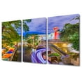 thumbnail image 4 of TISHIRON 3PCS Framed Canvas Wall Art Set,36"x24" San Antonio River at Dusk Canvas Art Decor, 4 of 7
